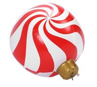 Baule Gonflable en PVC en Forme de Bonbons - Décoration de Cour Extérieure Festive pour - Léger et Portable Ornement de Balle de Noël pour la Pelouse et Le Jardin (Modèle Un Moulin à Vent