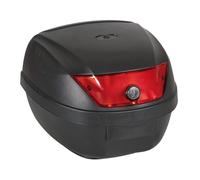 Bauletto Moto Scooter 28 Litres Couleur Noir Goffré Plaque Plate T-Box 28