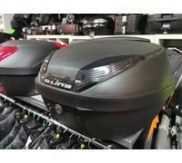 Bauletto Valise Moto Scooter S-LINE Housse En Carbone + Plaque + Dossier 42lt