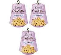 Bauli Il Pandoro CiocoSoffice Senza Lattosio Lot de 3 gâteaux de Noël sans lactose avec gouttes de chocolat extra foncées 700 g