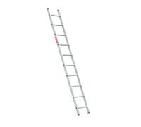 BAULICH - Echelle Aluminium - 1x10 - Imperméable, Professionnelle, pour la Maison, Le Jardin, Les Travaux de Rénovation, la Ferme, Pieds Antidérapants, Échelons Rainurés, 3,7 kg, avec Crochet