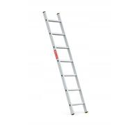BAULICH - Echelle Aluminium - 1x7 - Professionnelle, pour la Maison, Le Jardin, Les Travaux de Rénovation, la Ferme, Pieds Antidérapants, Échelons Rainurés, 2,7 kg, avec Crochet