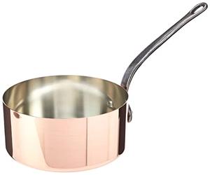 Baumalu 201026 Casserole en Cuivre et Manche en Fonte - 20 cm, Orange