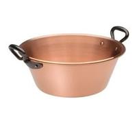 BAUMALU Bassine a confiture 26 cm cuivre 12 10eme anses fonte G