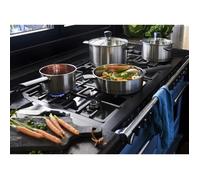 Baumalu Batterie de cuisine – Acier inoxydable – Tous feux dont induction – 6 pièces – Gris