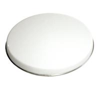 Baumalu Cache plaque Ø16 cm – Acier émaillé blanc