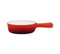 Baumalu, Caquelon Seul pour Fondue Savoyarde en Fonte Émaillée Rouge, Dimensions 31 x 21 x 85 cm, Contenu 6 personnes, Ustensile de Cuisine Traditionnel