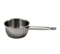 Baumalu - Casserole Pro Inox - Ø 14 cm - Bord Verseur - Tous Feux | Triple fond diffuseur à chaleur homogène, bord verseur anti-goutte et manche inox riveté ; ligne professionnelle, induction