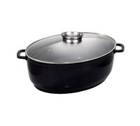 Baumalu Cocotte Ovale Jumbo Fonte Aluminium 43cm Noir