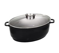 Baumalu - Cocotte Ovale En Fonte D'aluminium 43cm Noir - 382931