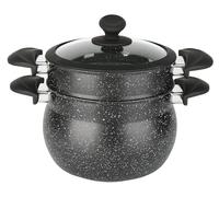 Baumalu, Couscoussier alu revêtu, cuisson vapeur, facile à nettoyer, design pratique, taille standard