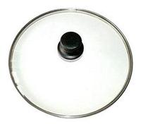 Baumalu - Couvercle en verre 32 cm - Bouton bakélite - Trou vapeur