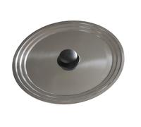 Baumalu - Couvercle Multi-Degrés Inox - Ø 16/18/20 cm - Vapeur | Bord en escalier qui s'adapte à 3 diamètres, bouton bakélite; acier inoxydable haut de gamme, résiste chocs et rayures