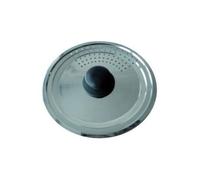 BAUMALU - Couvercle Multi-Degrés Passoire - Acier Inoxydable Haut de Gamme - Bouton Bakélite, Bord en Escalier - Pour Ustensiles de Ø28, 30 et 32 cm