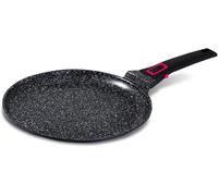 Baumalu - Crêpière Granit Pro Ø 28 cm - Aluminium Forgé - Noir | Aluminium forgé à chaleur homogène, revêtement Quantanium 3 couches; manche amovible, tous feux induction