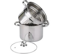 Baumalu – Cuiseur à pâtes 20 cm – 5 litres environ – Acier inoxydable argent – Inox G
