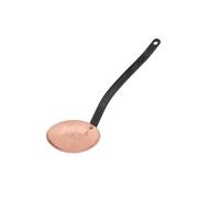 Baumalu, Écumoire en Cuivre 32 x 11 x 5,5 cm avec Manche en Fonte, Ustensile de Cuisine Traditionnel, Finition Brillante, Idéal pour la Cuisine Alsacienne, 1 Pièce
