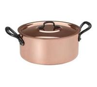 BAUMALU Faitout + couvercle cuivre - 22 cm G