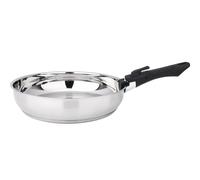 baumalu lot de 2 poêles inox 24 et 28 cm + poignée 341960