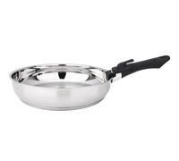Baumalu - Lot De 2 Poêles Inox 24 Et 28 Cm + Poignée 341960