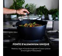 Baumalu Mijoteuse haute 384942 – intérieur céramique, avec couvercle – 32 cm