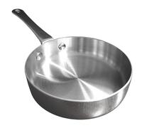 Baumalu, Mini sauteuse, inox, petite capacité, cuisson rapide et uniforme, compatible induction, taille mini, couleur inox, Acier Inoxydable