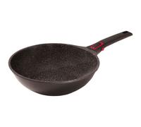 Poêle wok granit Pro céramique 30 cm - Baumalu - Noir - Fonte Aluminium Noir G