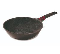 Baumalu Poêle Wok 30 cm Granit Pro Céramique, Noir