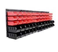 Baumarktplus Set 2 Boîtes Empilables Pour Rangement, Étagère Murale 64 tlg