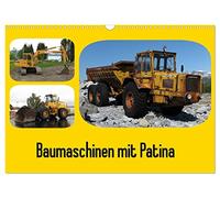 Baumaschinen mit Patina (Wandkalender 2026 DIN A3 quer), CALVENDO Monatskalender: Baumaschinen die bereits auf ein Arbeitsleben zurück blicken können und entsprechend gezeichnet sind.