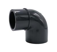 Baumaxxe Coude réducteur PVC-U 90° à coller I 63 mm vers 50 mm (2" vers 1 1/2") I Raccord pression pour plomberie piscine bassin arrosage I bm170