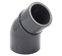 Baumaxxe Coude réduiteur PVC-U 45° 50 mm vers 40 mm - bm011 | Coude réducteur PVC-U 45° à coller, pour raccordement de tuyaux 50 mm et 40 mm dans les installations piscine et bassin.