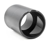 Baumaxxe Manchon PVC pression à coller avec butée interne I 50 mm (1 1/2") L 9 cm PVC-U PN16 I raccord droit pour tuyauterie piscine arrosage bassin aquarium I bm201