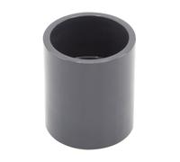 Baumaxxe Manchon PVC-U à coller avec butée interne PN16 I 40 mm 1 1/4 pouce gris I raccord droit pour tube pression piscine arrosage bassin aquariophilie I bm044