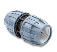 Baumaxxe Raccord à compression 63 mm droit I Manchon de jonction pour tube PE I Polypropylène PN16 I Irrigation jardin piscine bassin I bm306