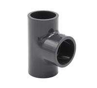 Baumaxxe Raccord Té PVC-U 32 mm 90° PN16 à Coller Gris bm067