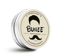 Baume à barbe pour hommes 30g, Baume Barbe, Entretien barbe homme, Adoucit et hydrate les poils du visage grossiers et secs, Un parfum aux notes de Cologne et de santal (Jaune)