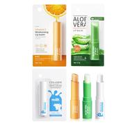 Baume à lèvres-3 pièces avec aloe vera, vitamine C et lait, Soin des lèvres hydratant longue durée pour les lèvres sèches et gercées,Moisturizing & Nourishing Lipstick Coffrets de Thanksgiving et Noël