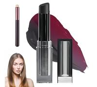 Baume à lèvres à pH réglable, baume à lèvres magique à changement de couleur, avec pinceau à lèvres, hydratation longue durée et teinte pour les joues, gloss teinté pour les joues (#2)