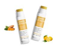 Baume à Lèvres Au Citron Et Au Curcuma, Baume à Lèvres Au Curcuma ÉClaircissant Pour Les Lèvres Foncées, Exfoliant, Adoucissant Et Hydratant (2)