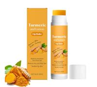 Baume à lèvres au curcuma,éclaircissant Pour Les Lèvres Foncées, Lemon and Turmeric Lip Balm,Traitement De Restauration Au Curcuma,Lèvres Roses,Pour Adoucir Et Hydrater Les lèvres