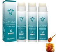 Baume à Lèvres Au Suif De Bœuf, Tallow Lip Balm, Baume LèVres Réparateur Hydratant, Natural Moisturising Lip Balm, Organic, Suitable For Dry, Aging Skin, Soothes Lips, For All Skin Types (3)