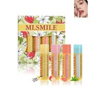 Baume à Lèvres Cadeaux Sets,5g*4pcs Baume à Lèvres Hydratant à Longue Durée