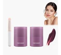 Baume à Lèvres Coloré, Lip Jam Hydrating Lip Gloss, Lip Glaze Hydratant et Brillant, Réduit les Ridules des Lèvres, Texture Non Collante, Soin Longue Durée (06#, 2pcs)