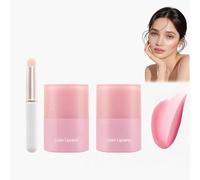 Baume à Lèvres Coloré, Lip Jam Hydrating Lip Gloss, Lip Glaze Hydratant et Brillant, Réduit les Ridules des Lèvres, Texture Non Collante, Soin Longue Durée (01#, 2pcs)