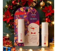 Baume à Lèvres de Noël，Soin lèvres rouge à Christmas Series，Hydratation des lèvres sèches, Coffret Cadeau et d'Anniversairepour Noël, (Violet, 1PC)