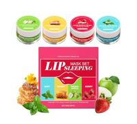 Baume à Lèvres Hydratant | 4 Pièces Avec Pinceau Crème Hydratante Non Collante - Baume Hydratant pour Lèvres,pour Soin Quotidien Maquillage Femmes Filles Voyage Adolescent