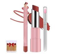 Baume à LèVres Hydratant à L'Acide Hyaluronique,Baume à LèVres Longue Tenue Avec Crayon à LèVres,SéRum Multi-Usages Pour LèVres, Hydratant Longue DuréE 24 H, Lisse Et Brillant (B-02#, taille)