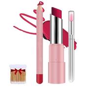 Baume à LèVres Hydratant à L'Acide Hyaluronique,Baume à LèVres Longue Tenue Avec Crayon à LèVres,SéRum Multi-Usages Pour LèVres, Hydratant Longue DuréE 24 H, Lisse Et Brillant (C-03#, taille)