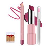 Baume à LèVres Hydratant à L'Acide Hyaluronique,Baume à LèVres Longue Tenue Avec Crayon à LèVres,SéRum Multi-Usages Pour LèVres, Hydratant Longue DuréE 24 H, Lisse Et Brillant (H-08#, taille)